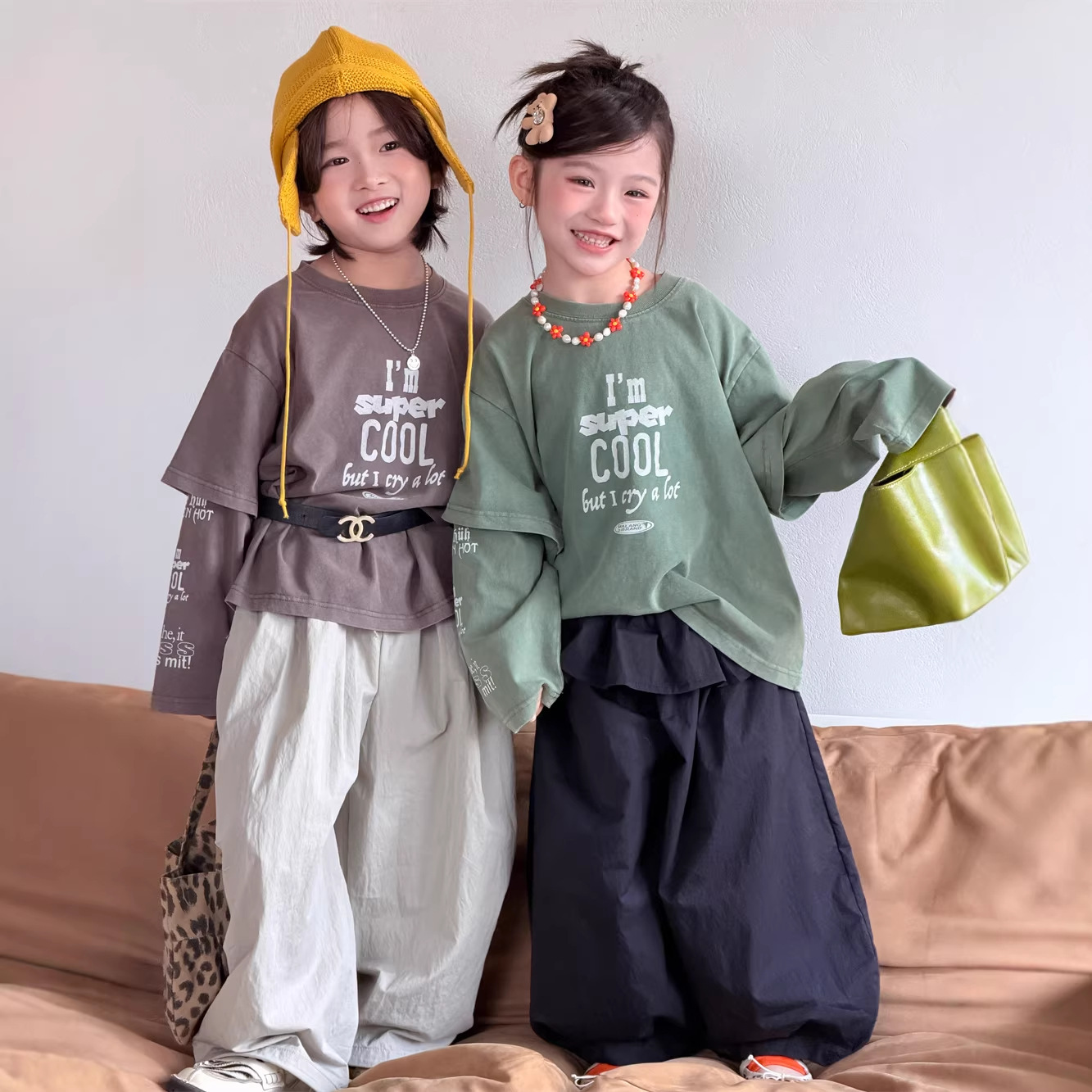 2026★春秋新作★韓国風子供服★トップス★90cm〜150cm 2色