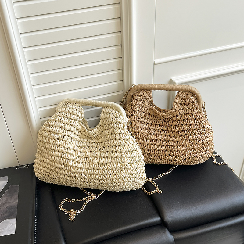 「2026」バッグ★ショルダーバッグ★ハンドバッグ★麦わらバッグ★ 2色