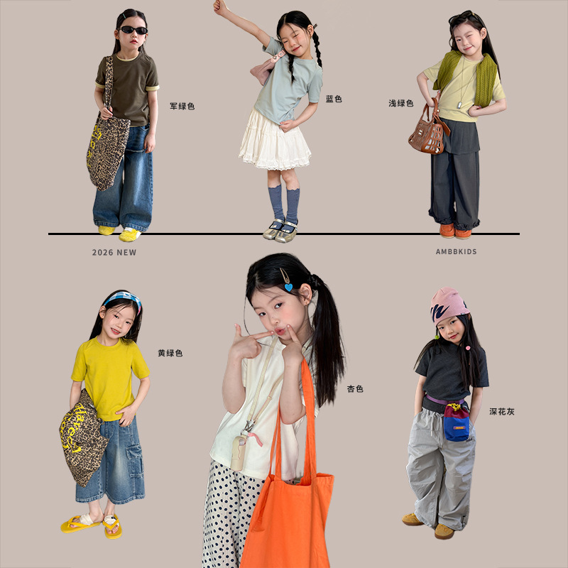 2026新作A★子供服　トップス★100cm〜170cm 6色