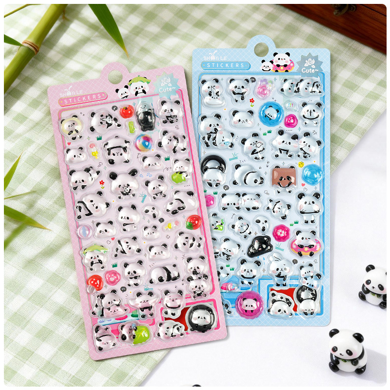 DIY手作り ステッカー★粘着シール★3D★手帳素材