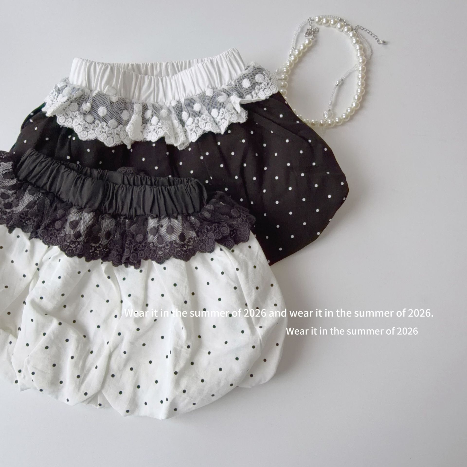 2026新品TQ★子供服　スカート★90cm〜150cm 2色