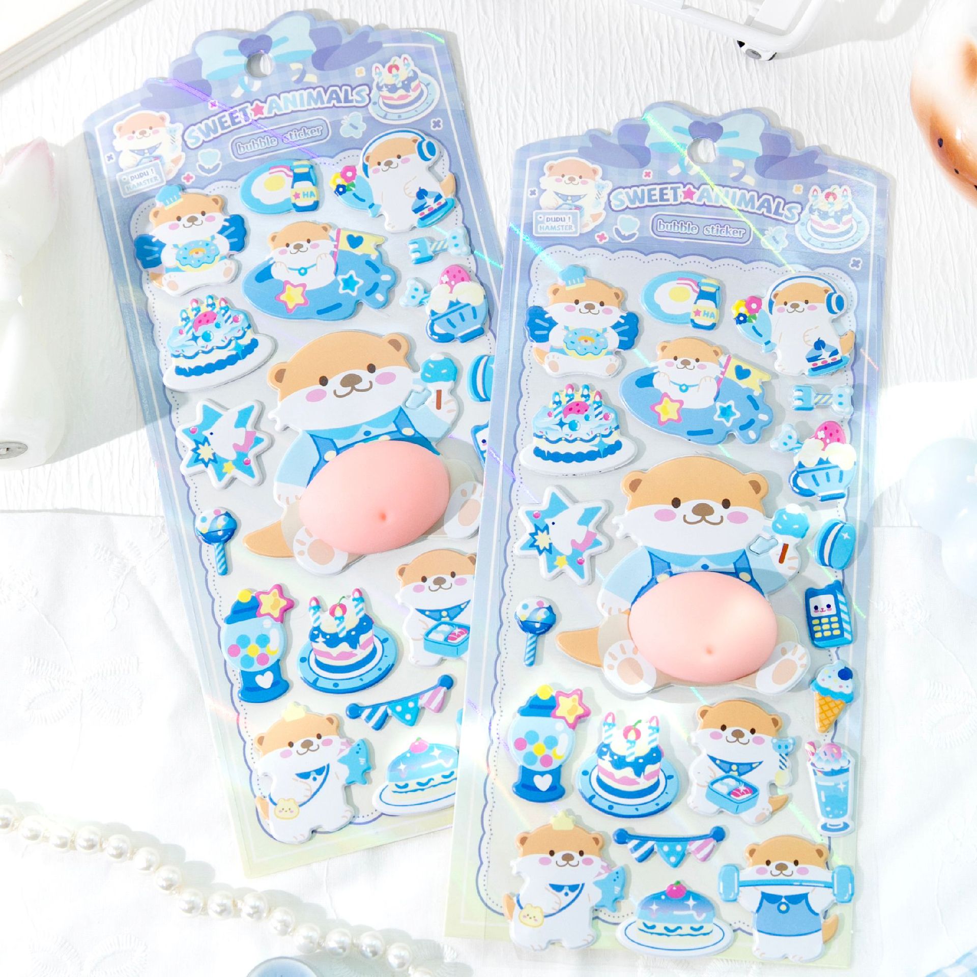子供お褒めシール★立体お腹もちもち★防水ステッカー ★DIY デコレーション用