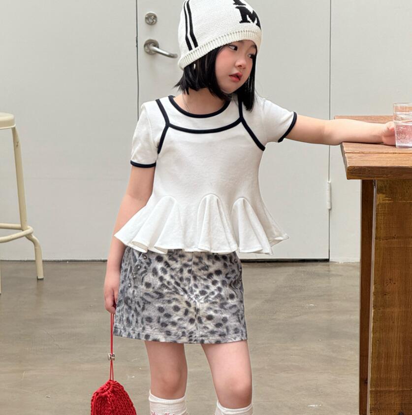 2026新作JYT★子供服　重ね着風トップス★120cm〜160cm