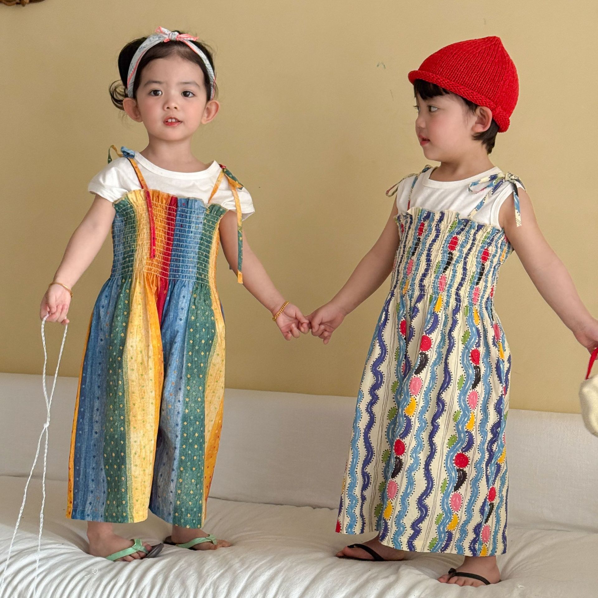 2026新品★子供服　連体服　サロペット★80cm〜150cm 2色