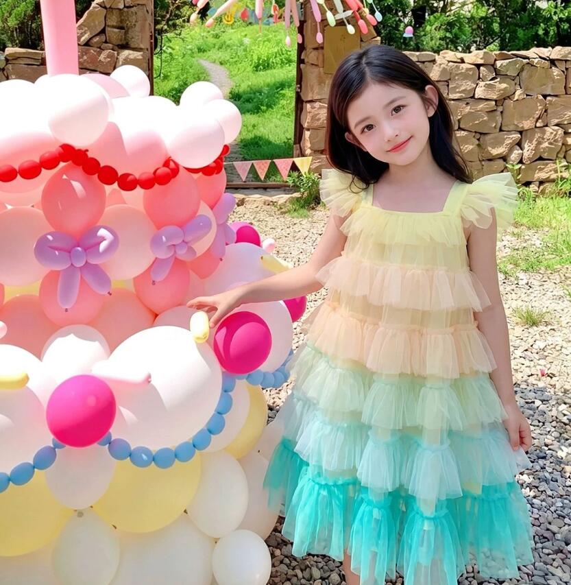 2026新品SC★子供服　ワンピース★7/90-95cm〜17/130-140cm 2色