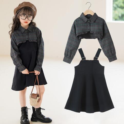 2022新品★子供服　ブラウス+ワンピース　セットアップ★110-170cm★