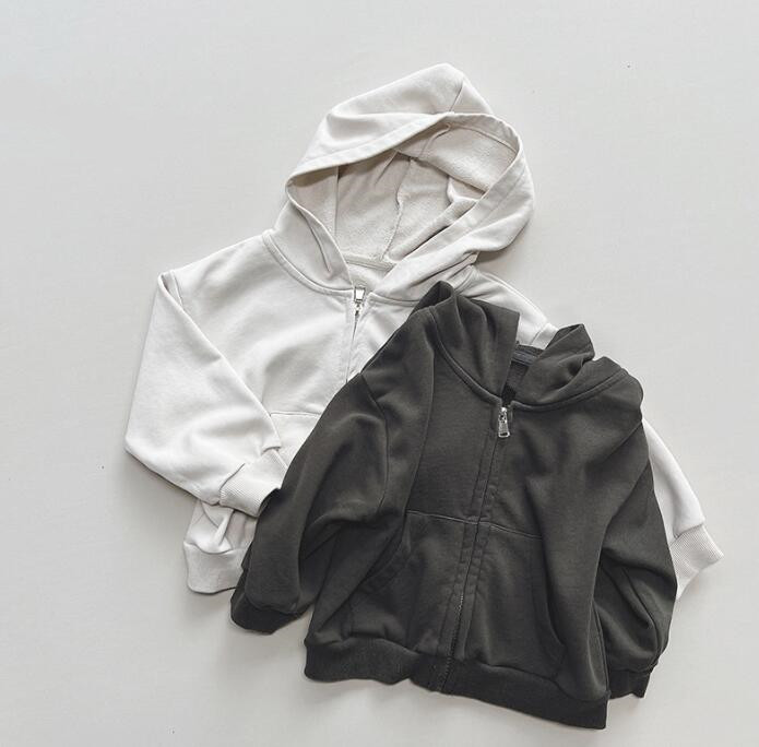 2023新作★子供服★トップス★パーカー★韓国風子供服★男女兼用★無地★2色★80-130CM
