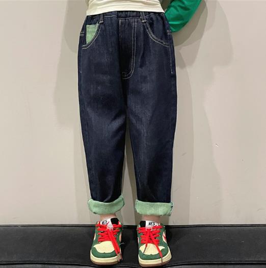 2023春新品★子供服　ボトムス　デニムズボン　90-140cm