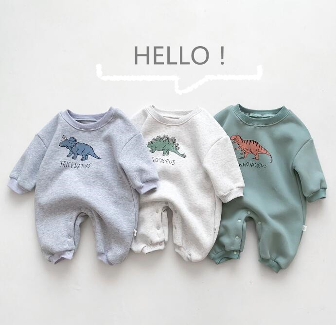 子供服★ロンパース★連体服★韓国風子供服★ベビー★ダイナソー★3色★66-90CM