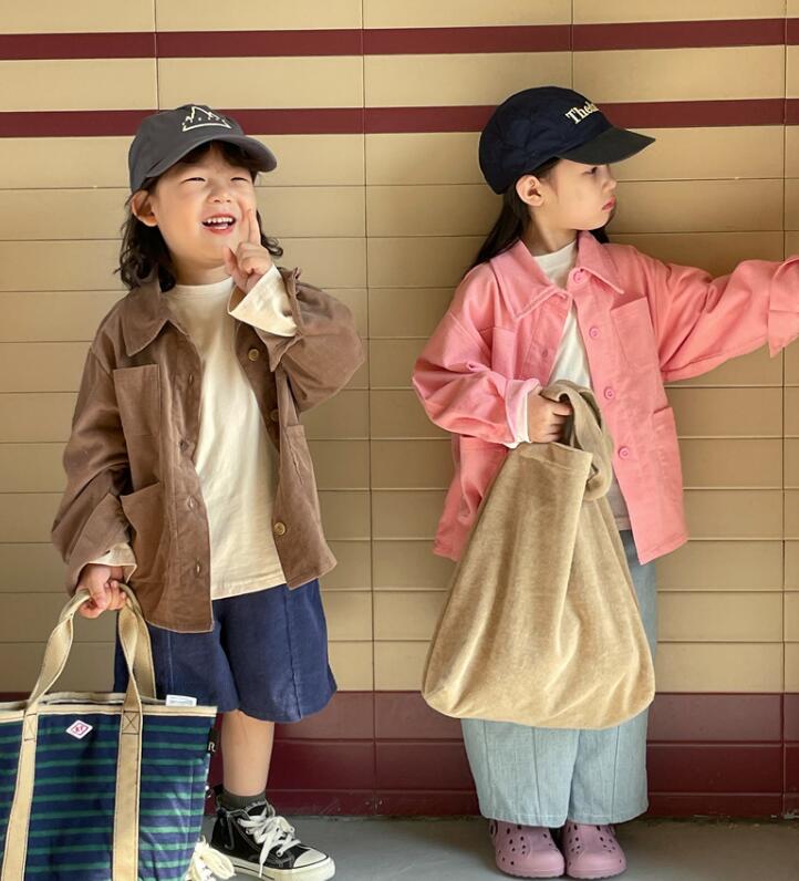 2023年★子供服　シャツ　トップス★90-150cm★2色