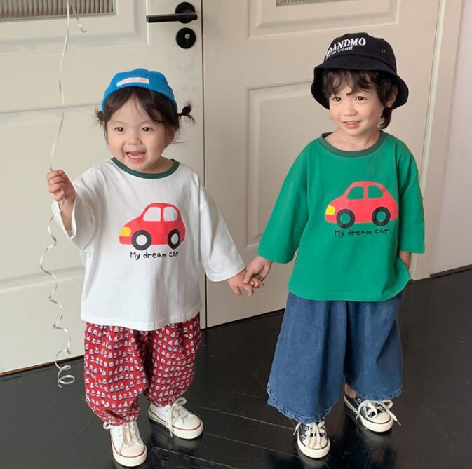 子供服★トップス★Tシャツ★男女兼用★韓国風子供服★カジュアル★3色★80-140CM