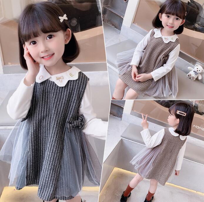 2023新作★子供服★ワンピース★セットアップ★キッズ女の子★2色★90-130CM