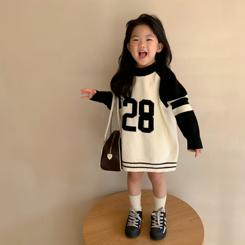 ワンピース★♪可愛い★♪ニット★♪80-130cm♪2色★♪子供服★♪♪