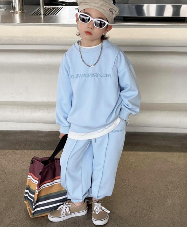 2023新品★子供服　トップス+ズボン　セットアップ★90-140cm★2色