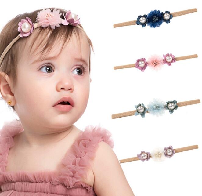 子供用★欧米風★ヘアバンド★髪飾り★ヘアアクセサリー★ベビー★撮影道具★可愛い★4色