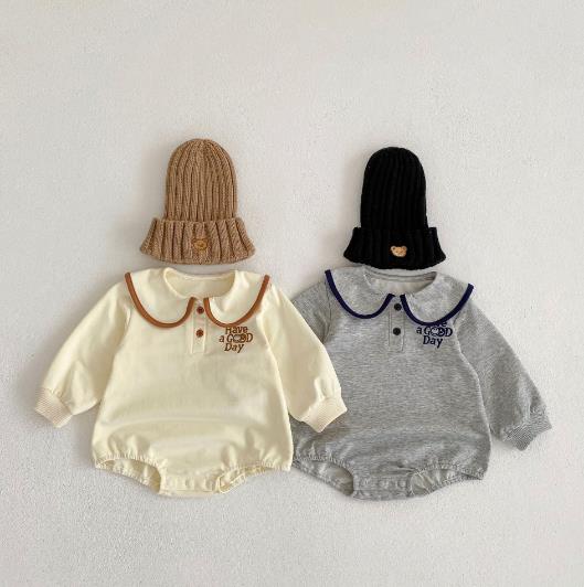 2023春新品★子供服　ロンパース　66-100cm★2色