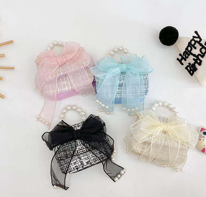 バッグ★子供用★ショルターバッグ★キッズ★ミニバッグ★蝶結び★4色