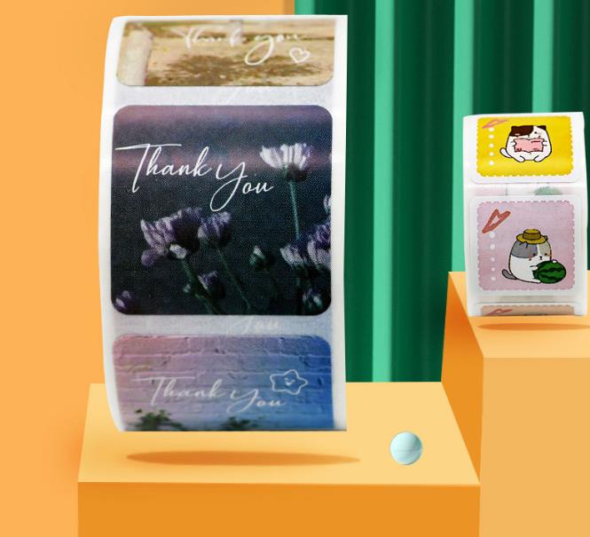 包装資材★手作り工芸品★プレゼントの装飾など★粘着シール★1巻き=300P