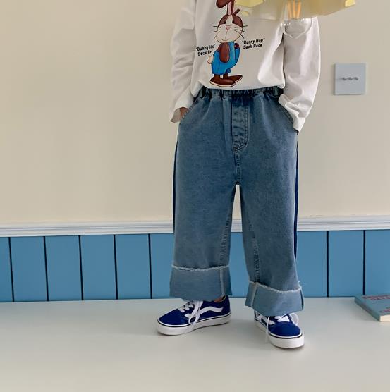 2023春新品★子供服　ボトムス　デニムズボン　90-140cm