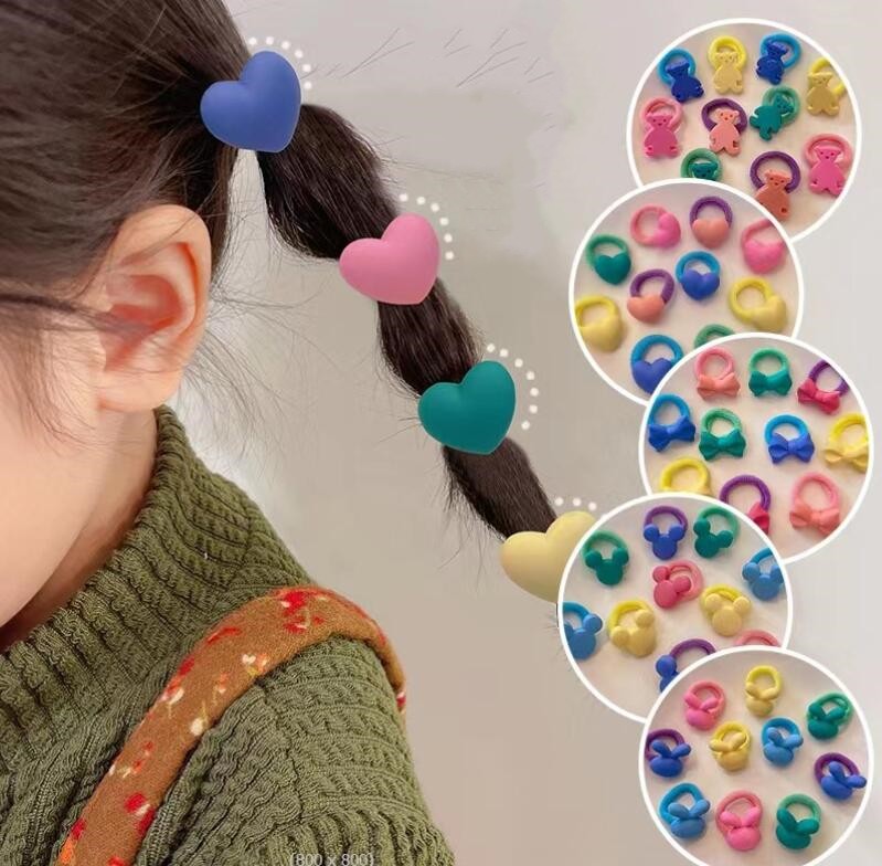 2023新作★子供向け★髪飾り★ヘアゴム★まとめ髪★ヘアアクセサリー★10枚入り