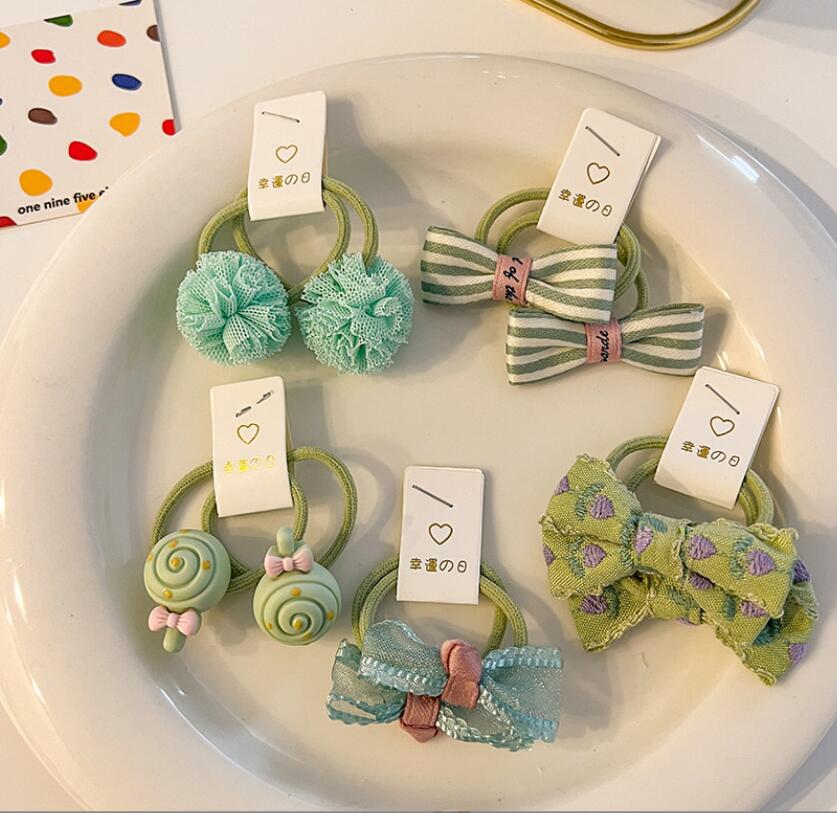 2023新作★子供向け★髪飾り★ヘアゴム★まとめ髪★ヘアアクセサリー★10枚入り