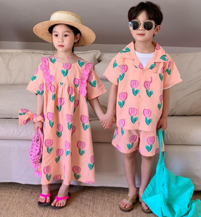 2023★春夏新作★韓国風子供服★ワンピース★トップス+ズボン★80-140CM
