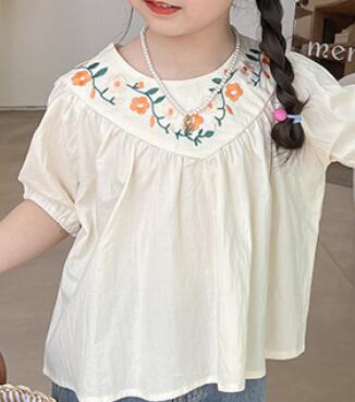 ★夏新作★キッズ用アパレル★トップス★刺繍★Tシャツ★80-150