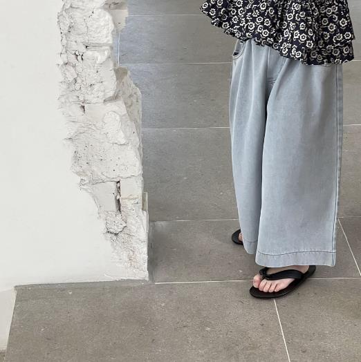 2023夏新品★子供服　ボトムス　デニムズボン　九分丈　90-140cm