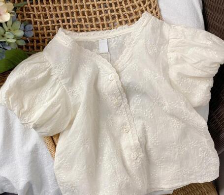 ★春夏新作★キッズ用アパレル★ワイシャツ★刺繍★80-120