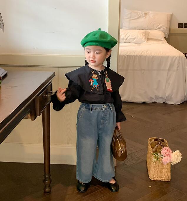 2023★春新作★韓国風子供服★トップス★シャツ★2色80-130CM