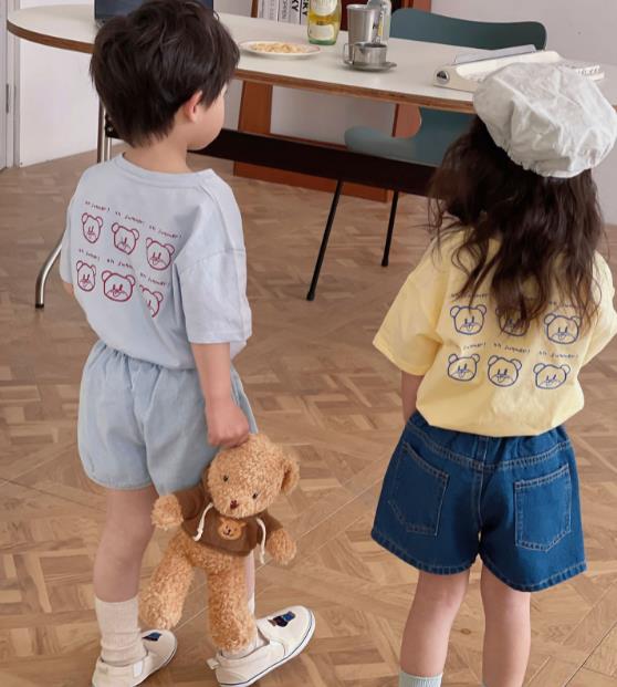 2023夏新品★子供服　トップス　半袖　80-130cm★2色