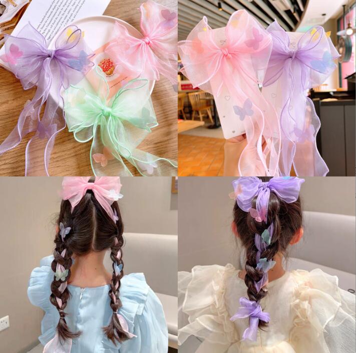 子供用★キッズ★髪飾り★まとめ髪用★ヘアアクセサリー★ヘアピン★リボン★可愛い★3色