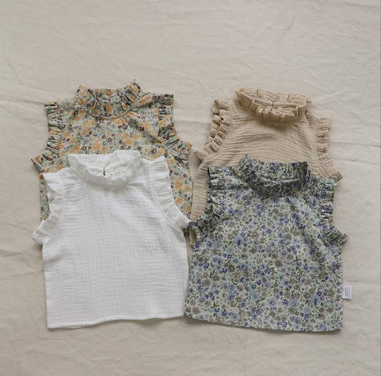 2023夏新品★子供服　トップス　ベスト　73-100cm★4色