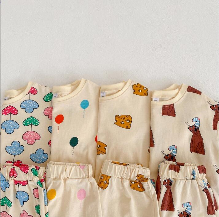 2023★春夏新作★韓国風子供服★トップス+ズボン★4色80-140CM