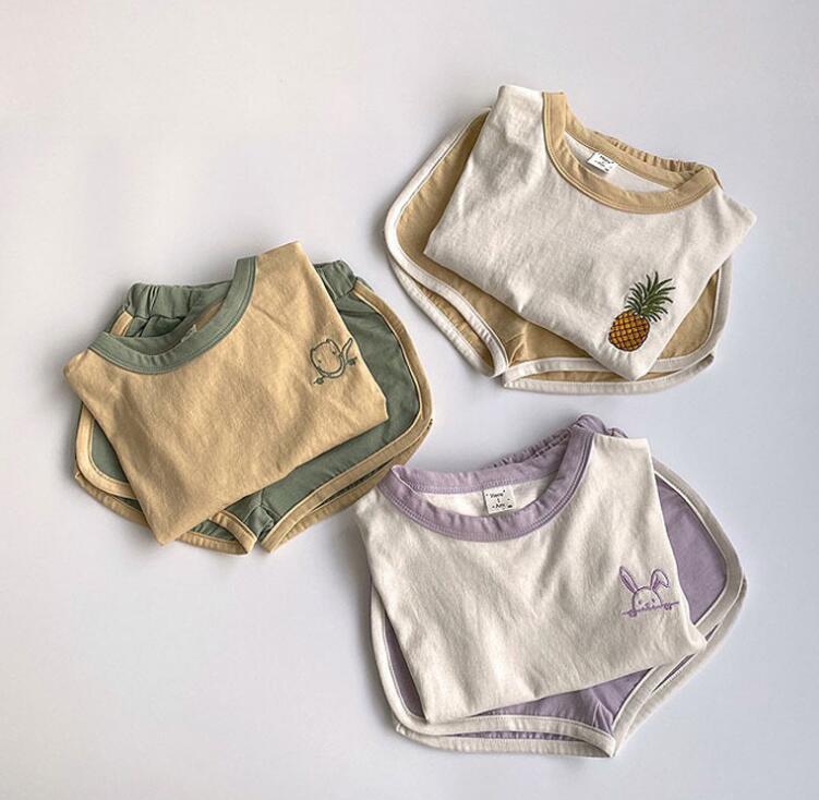 子供服★トップス+パンツ★セットアップ★韓国子供服★ベビー★カジュアル★3色★70-100CM