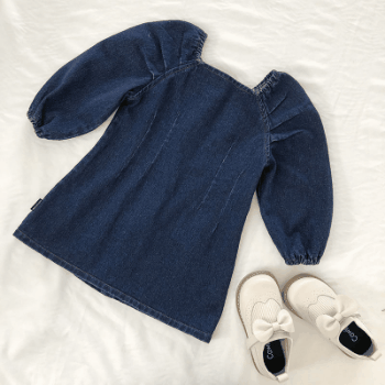 お勧め 春夏新作 韓国風子供服 女の子 ゆったり シフトドレス デニムワンピース ワンピ 90-140