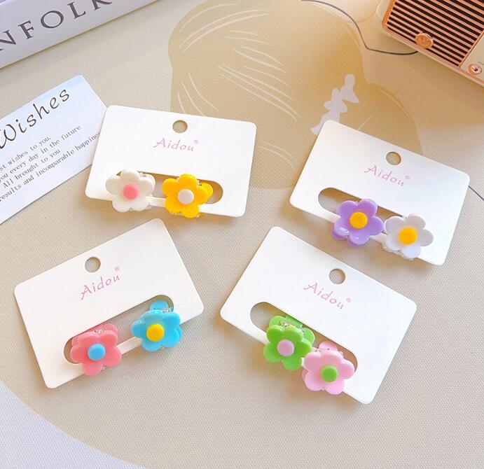 子供用★キッズ★髪飾り★まとめ髪用★ヘアアクセサリー★ヘアピン★ヘアクリップ★2枚入り★多色