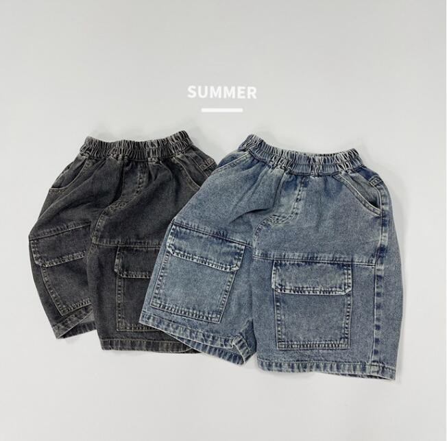 子供服★ボトムス★ショートパンツ★デニム★韓国風子供服★キッズ★2色★80-130CM