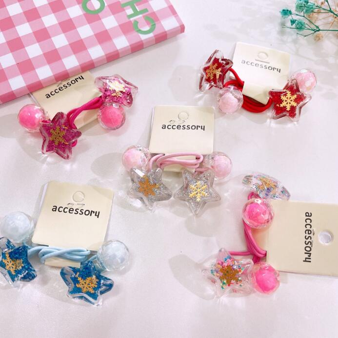 子供用★キッズ★髪飾り★まとめ髪用★ヘアアクセサリー★ヘアゴム★2枚入り★多色