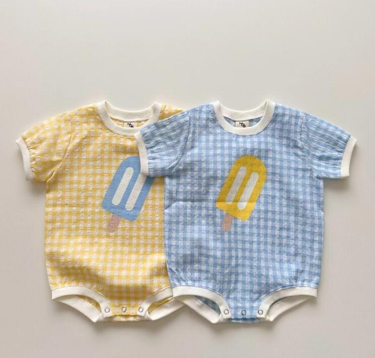 2023夏新品★ベビー服★ロンパース★66-90cm★2色
