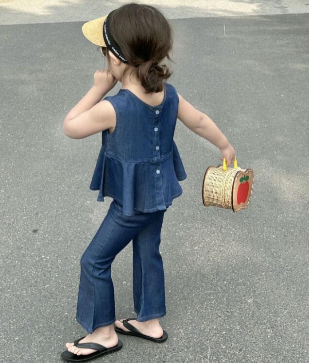 2023★春夏新作★韓国風子供服★トップス+ズボン2セット★7-17