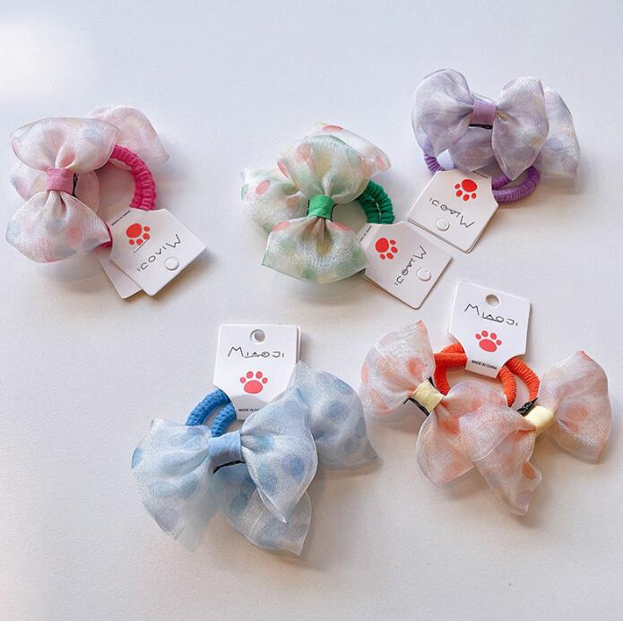 子供用★キッズ★髪飾り★まとめ髪用★ヘアアクセサリー★ヘアゴム★2枚入り★多色