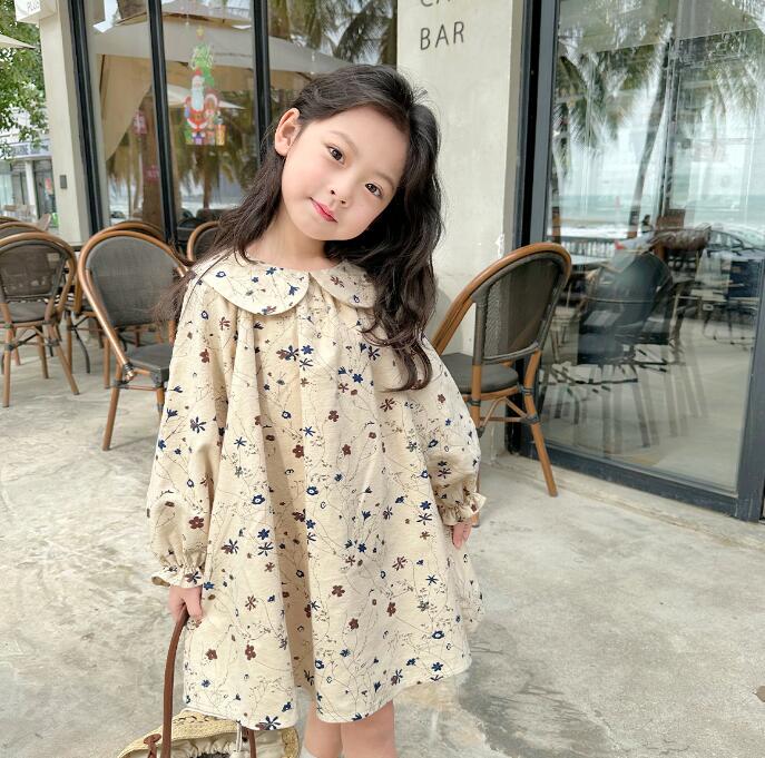 子供服★ワンピース★長袖★韓国風子供服★キッズ女の子★カジュアル★90-140CM