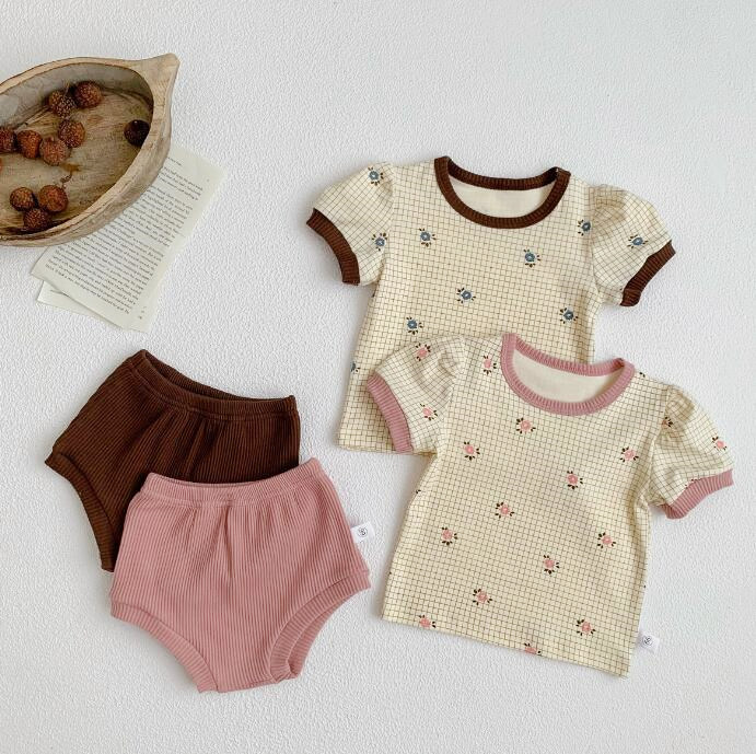 子供服★トップス+パンツ★セットアップ★韓国風子供服★ベビー★可愛い★2色★66-90CM