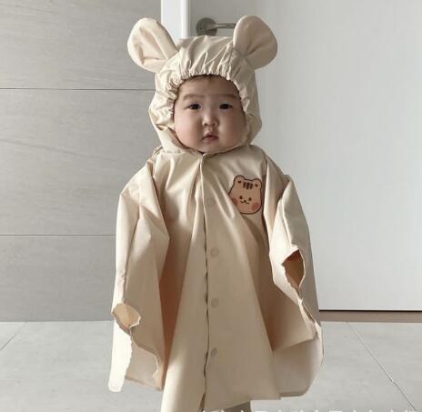 新品★子供服　レインコート　雨合羽　マント★3色★