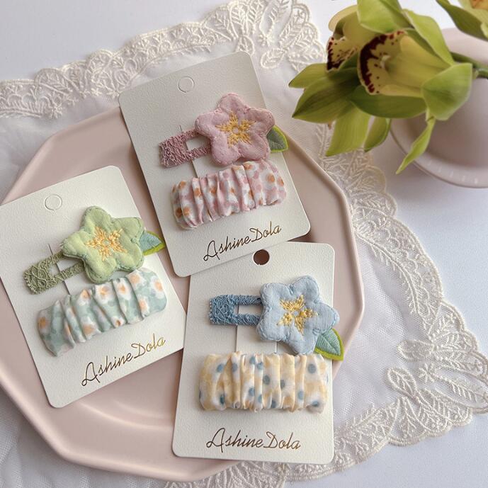 子供用★ヘアピン★髪飾り★まとめ髪用★ヘアアクセサリー★韓国風★2枚入り★多色