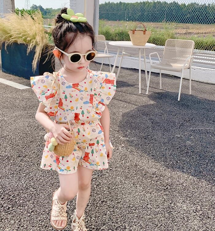 2023★春夏新作★韓国風子供服★トップス+ズボン2セット★90-140CM