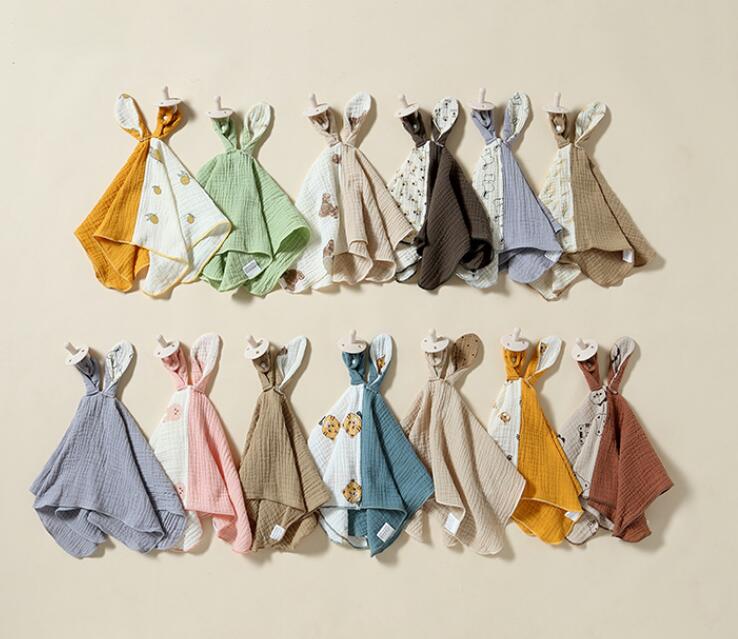 新登場★ベビー涎掛け　おしゃぶりー付き★棉質　13種★食事用★