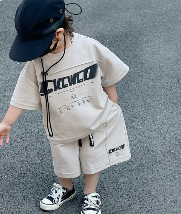 2023新品★子供服　トップス+ズボン　セットアップ★90-140cm★2色