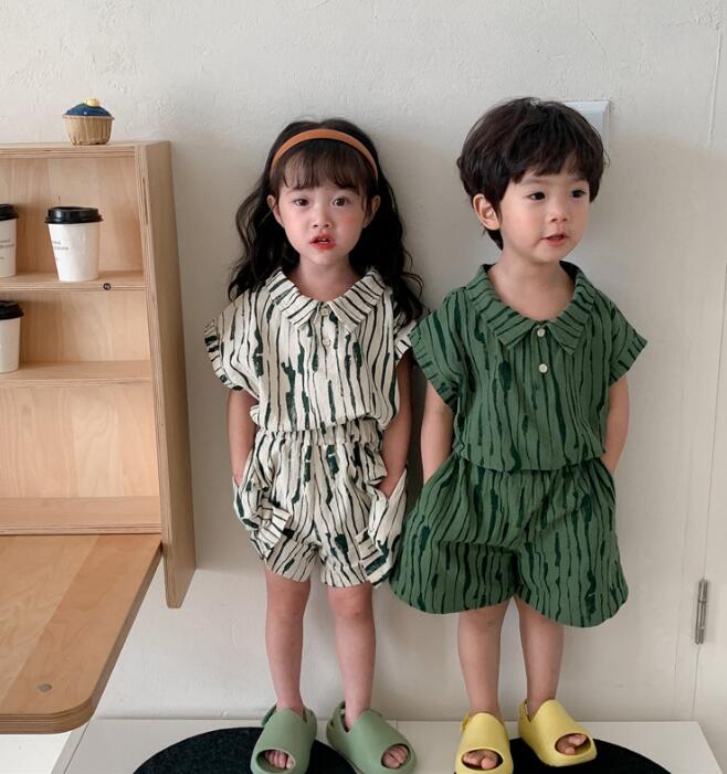 2023★春夏新作★韓国風子供服★トップス+ズボン2セット★3色80-130CM